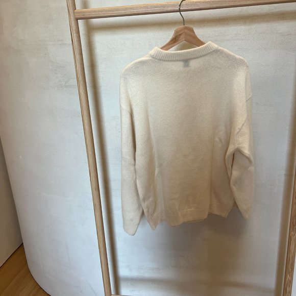 TOTEME Off-White Knit Monogram Sweater Size XS - Picture 6 of 11